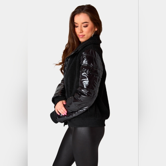 Buddy Love Brody Sherpa Bomber Jacket, Size Small, NWT - Picture 2 of 9